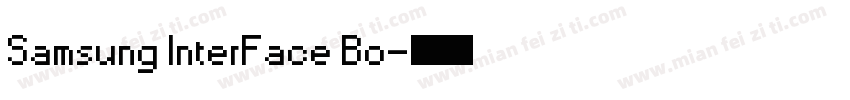 Samsung InterFace Bo字体转换